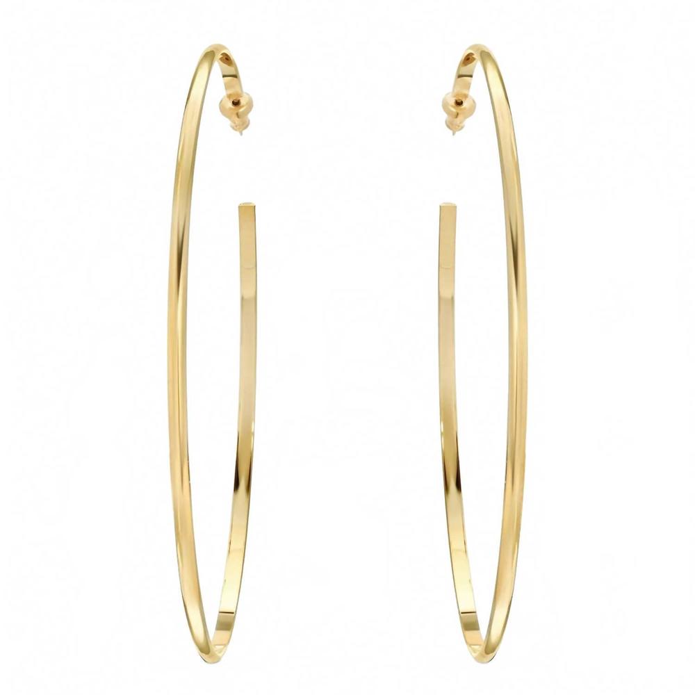 NEW EKLEXIC women's hannah hoops in gold